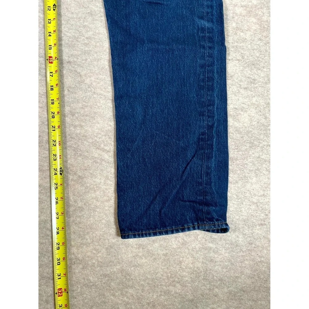 Levi's‎ 501 Jeans Mens 35x33 Blue Denim Cotton 5-Pockets Button Fly Straight Leg